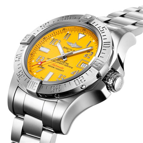 breitling avenger seawolf yellowsteel|breitling avenger seawolf bracelet.